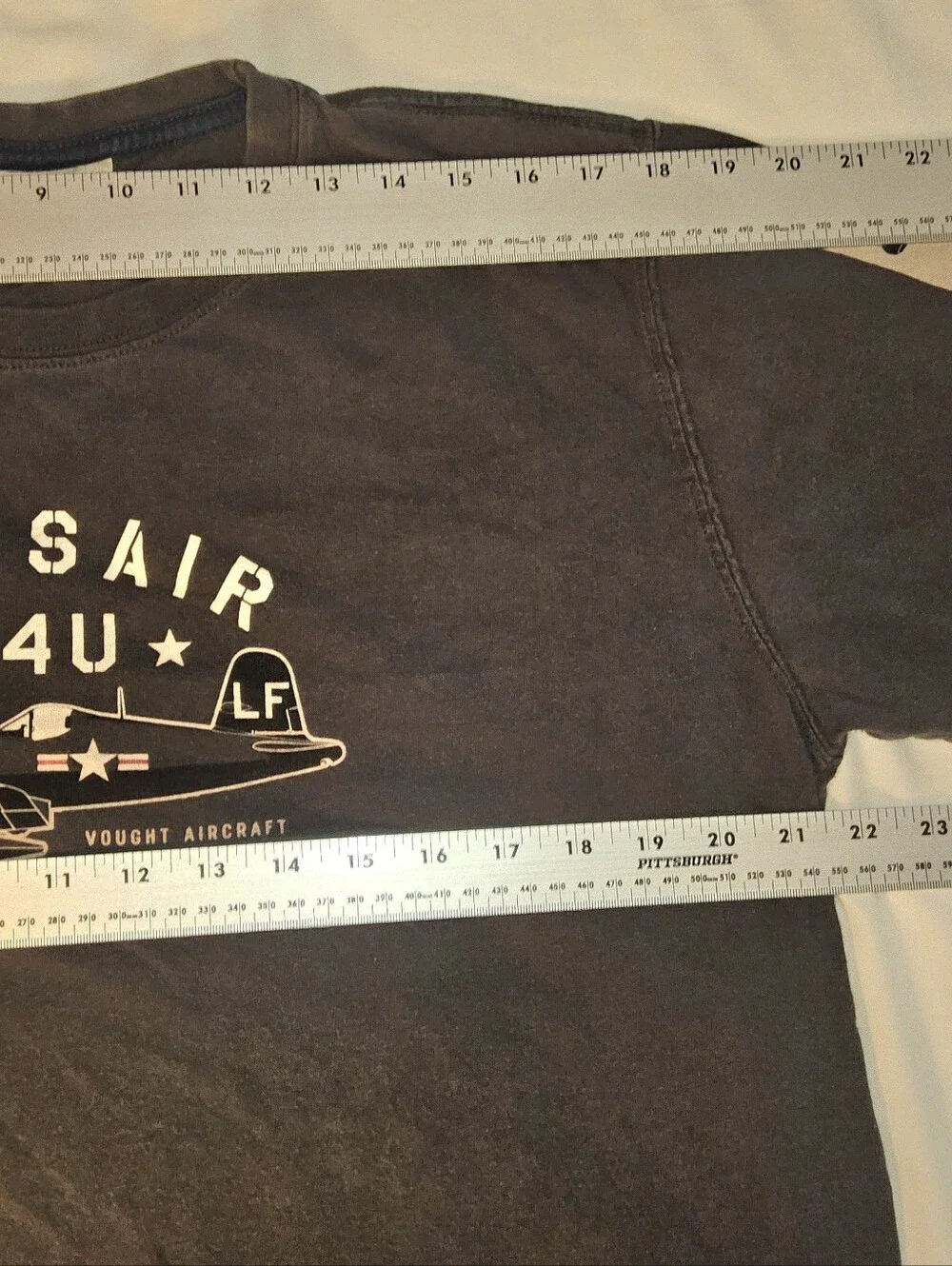 Red Canoe Corsair F4U Aircraft Tee Mens L Heritage Aviation Streetwear Military - Picture 7 of 7